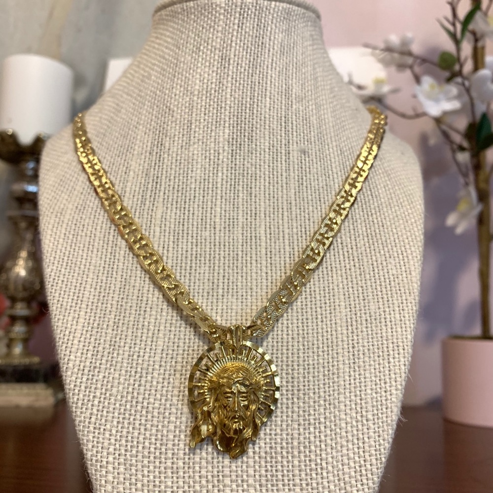 14K Gold Jesús Christ Chain